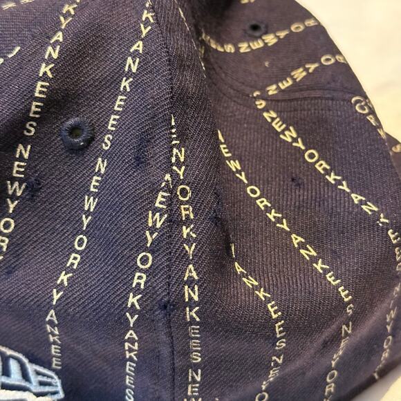 MLB Flatbill NY Yankees Baseball Cap 59Fifty Size 7 5/8 - Picture 4 of 8